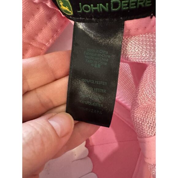 John Deere Women's Pink Glitter Hat/Cap SnapBack - Picture 6 of 7